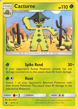 Cacturne (006/111) [SM  Crimson Invasion] - Rare