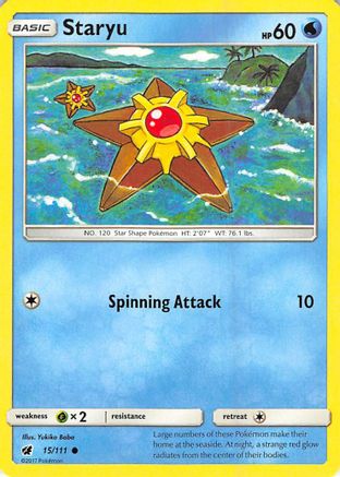 Staryu (015/111) [SM  Crimson Invasion] Reverse Holofoil - Common