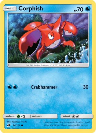 Corphish (024/111) [SM  Crimson Invasion] - Common