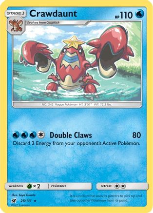 Crawdaunt (25/111) [SM  Crimson Invasion] - Rare