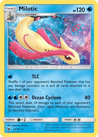 Milotic (027/111) [SM  Crimson Invasion] Reverse Holofoil - Holo Rare