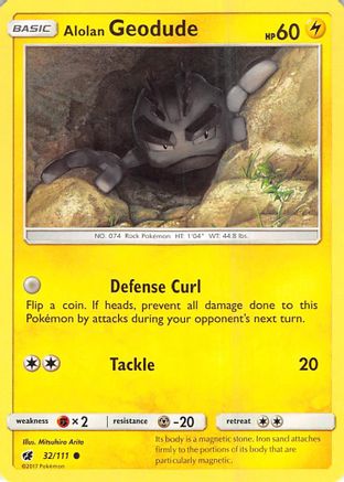 Alolan Geodude (032/111) [SM  Crimson Invasion] - Common
