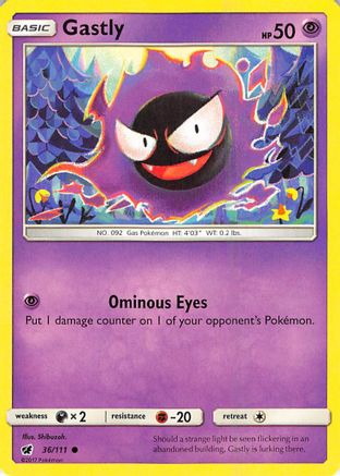 Gastly (036/111) [SM  Crimson Invasion] - Common