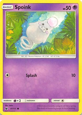 Spoink (041/111) [SM  Crimson Invasion] - Common