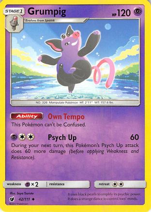 Grumpig (042/111) [SM  Crimson Invasion] - Uncommon
