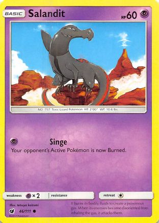 Salandit (046/111) [SM  Crimson Invasion] Reverse Holofoil - Common