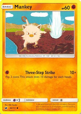 Mankey (050/111) [SM  Crimson Invasion] - Common