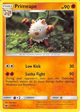 Primeape (051/111) [SM  Crimson Invasion] - Rare