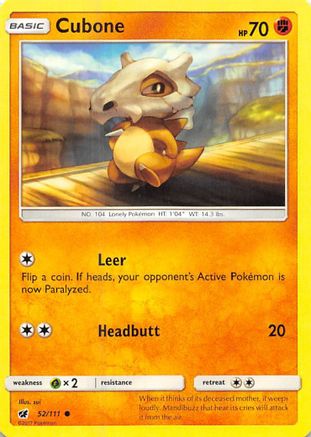 Cubone (052/111) [SM  Crimson Invasion] - Common