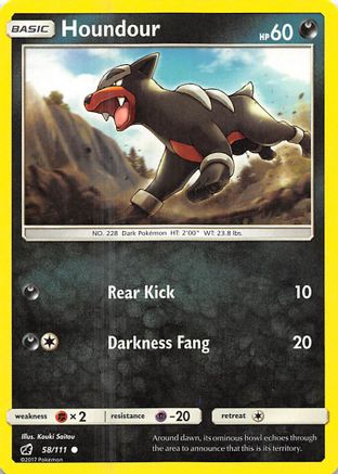 Houndour (058/111) [SM  Crimson Invasion] - Common