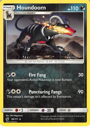 Houndoom (059/111) [SM  Crimson Invasion] - Rare