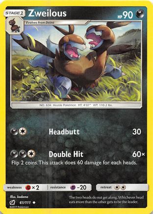 Zweilous (061/111) [SM  Crimson Invasion] - Uncommon