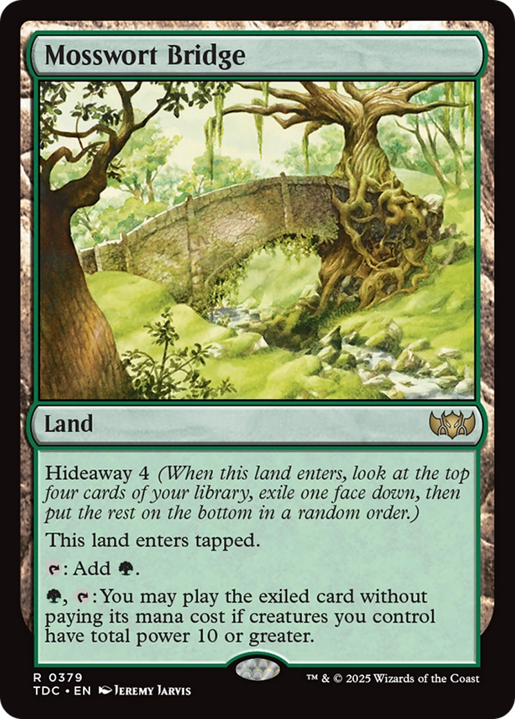 Mosswort Bridge (TDC-379) [Commander: Tarkir: Dragonstorm]