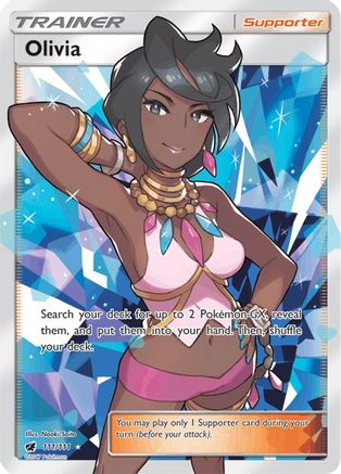 Olivia (Full Art) (111/111) [SM  Crimson Invasion] Holofoil - Ultra Rare