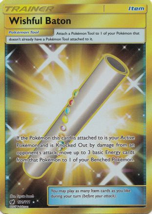 Wishful Baton (Secret) (121/111) [SM  Crimson Invasion] Holofoil - Secret Rare