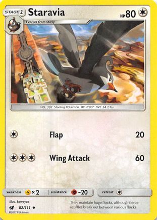 Staravia (82/111) [SM  Crimson Invasion] - Uncommon