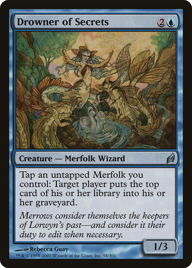 Drowner of Secrets (LRW-058) [Lorwyn] Foil