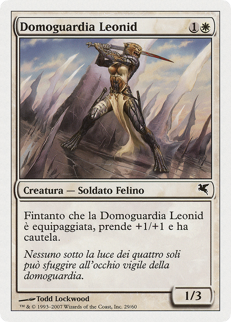 Leonin Den-Guard (Italian) - "Domoguardia Leonid" (PSAL-L29) [Salvat 2005]