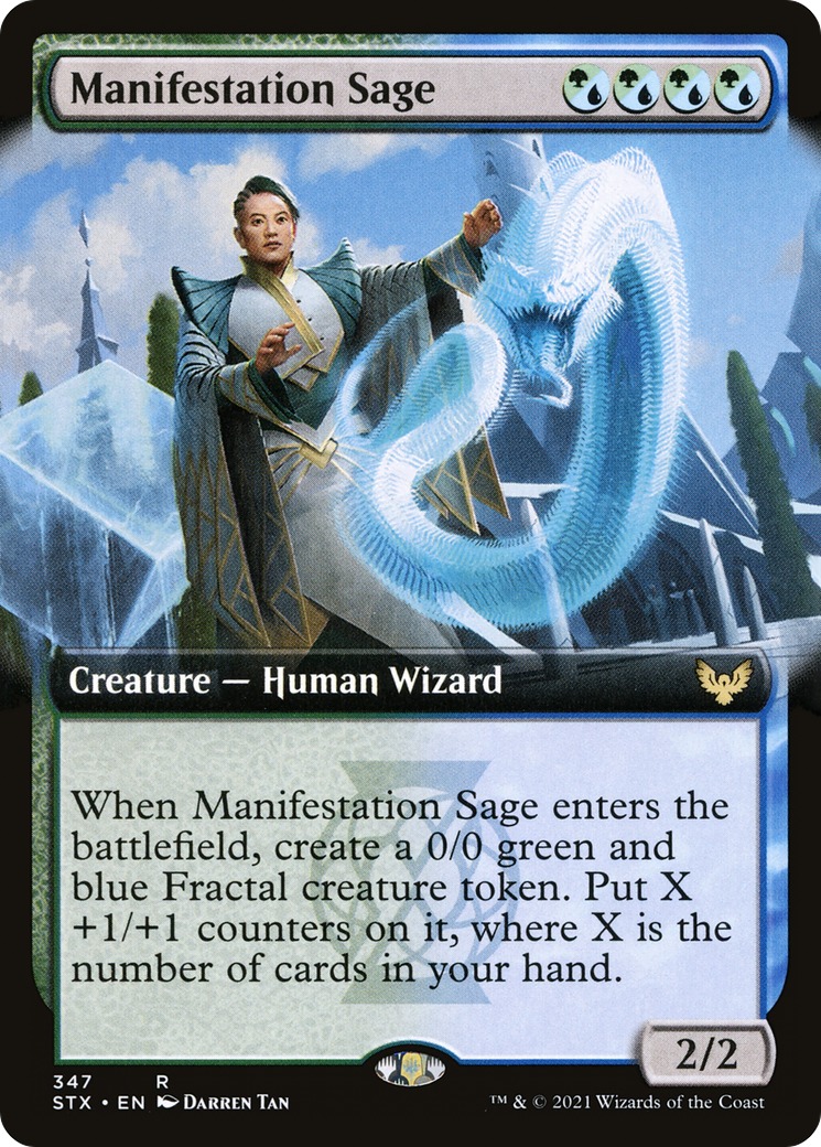 Manifestation Sage (Extended Art) (STX-347) [Strixhaven: School of Mages] Foil