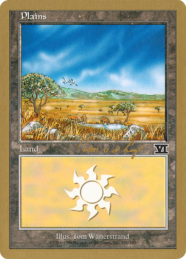 Plains (331) - 2000 Tom van de Logt (6ED) [World Championship Decks 2000]