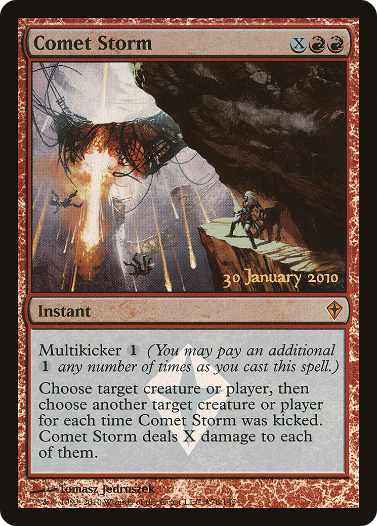 Comet Storm (PRE-76★) [Worldwake Promos] Foil