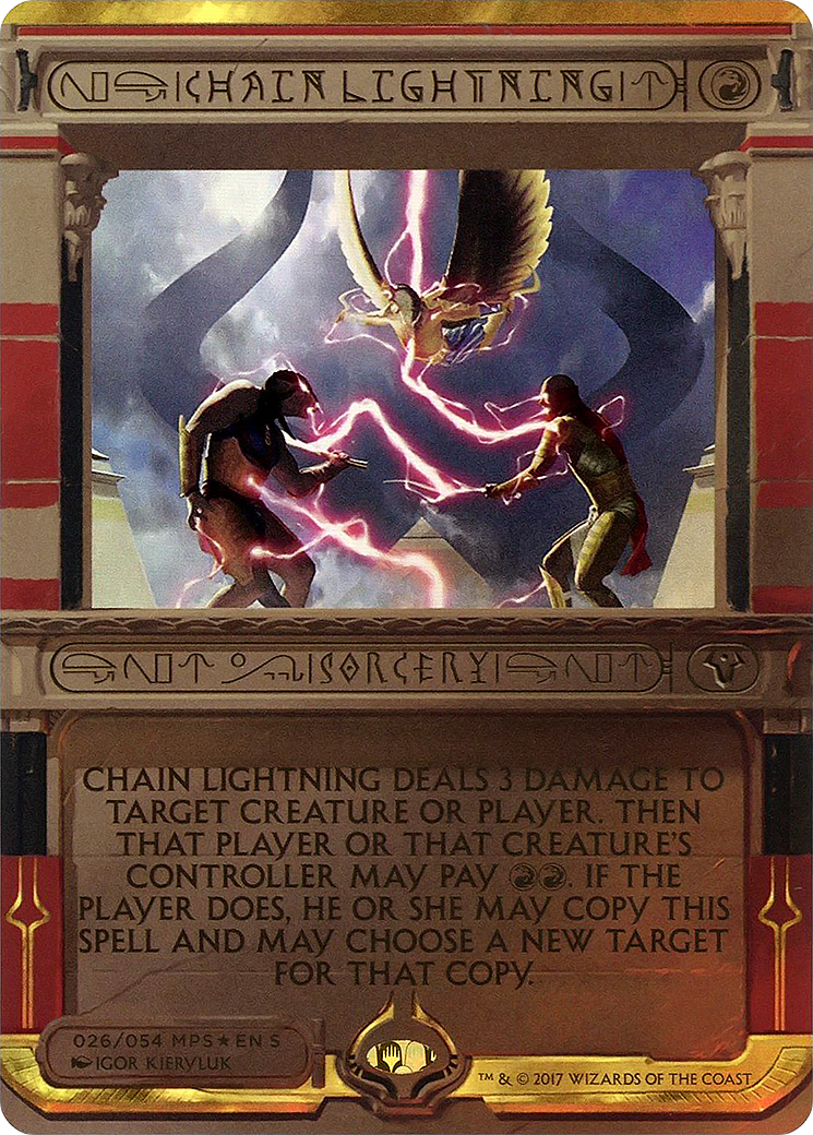 Chain Lightning (MPS2-026) (Borderless) [Amonkhet Invocations] Foil