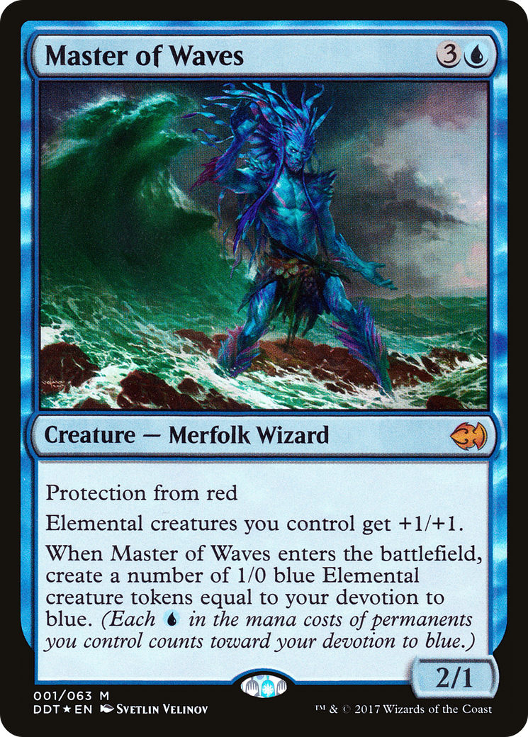 Master of Waves (DDT-001) [Duel Decks: Merfolk vs. Goblins] Foil