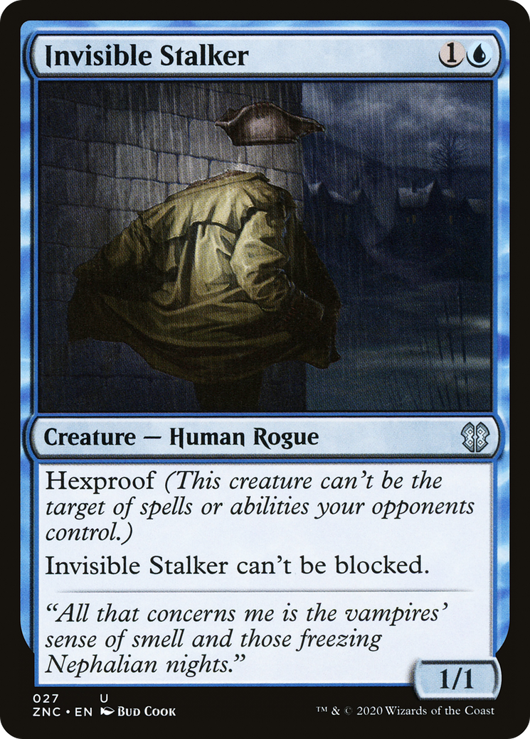 Invisible Stalker (ZNC-027) [Zendikar Rising Commander]