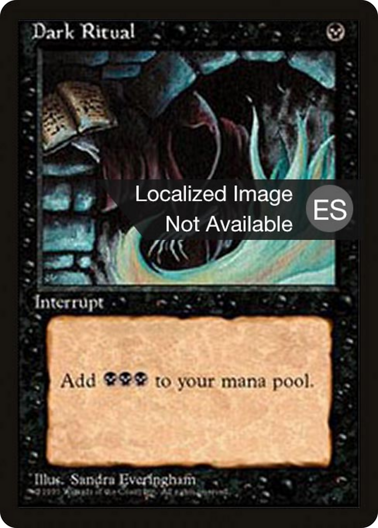 Dark Ritual (4BB-013) [Fourth Edition Foreign Black Border]