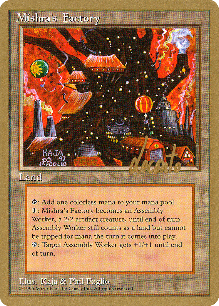 Mishra's Factory - 1996 Michael Loconto (4ED) [Pro Tour Collector Set]