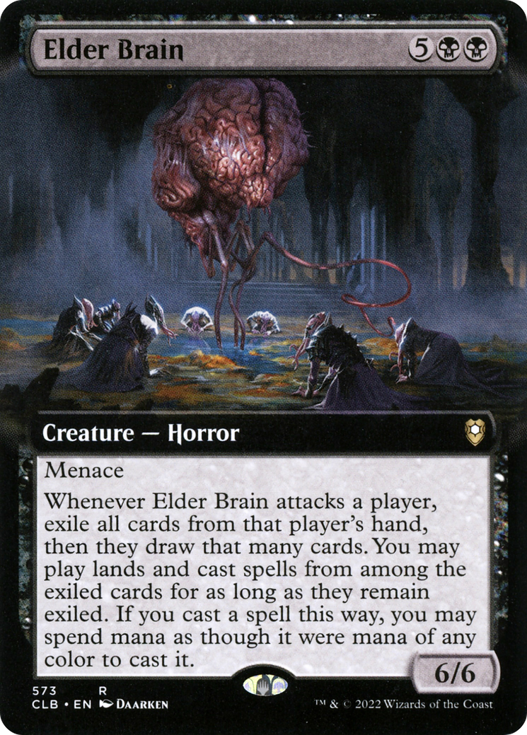 Elder Brain (Extended Art) (CLB-573) [Commander Legends: Battle for Baldur's Gate] Foil