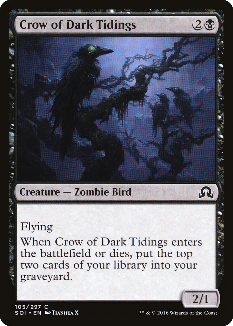 Crow of Dark Tidings (SOI-105) [Shadows over Innistrad]