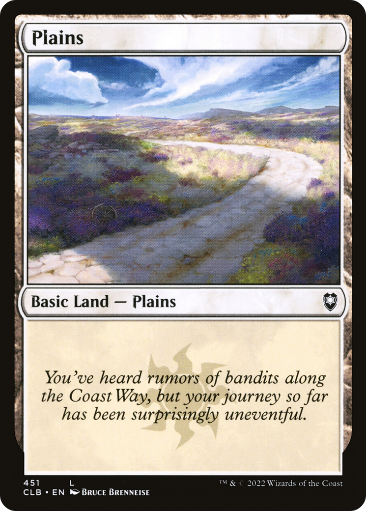 Plains (CLB-451) [Commander Legends: Battle for Baldur's Gate] Foil