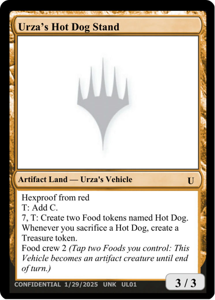 Urza's Hot Dog Stand (UNK-UL01B) [Unknown Event]