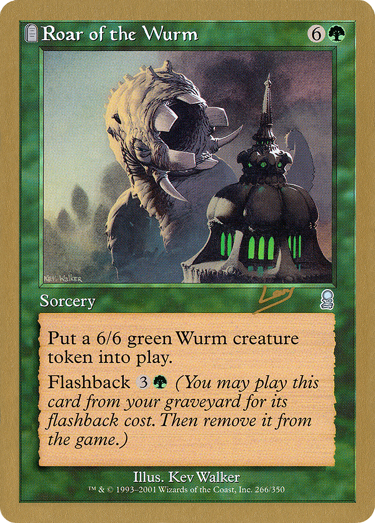 Roar of the Wurm - 2002 Raphael Levy (ODY) [World Championship Decks 2002]