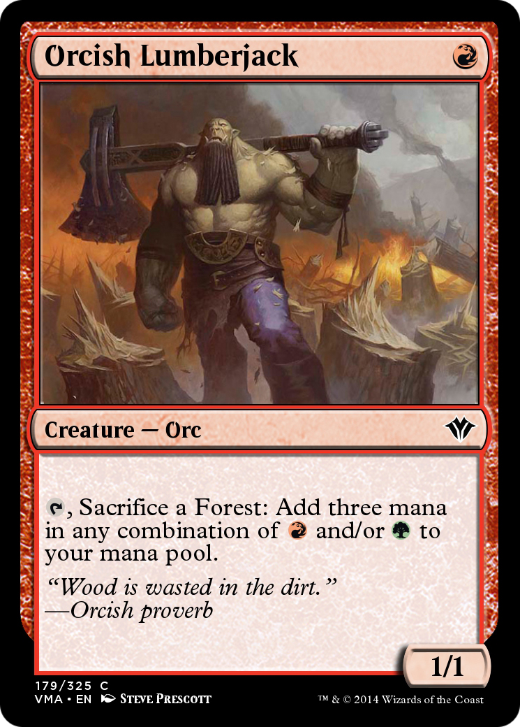 Orcish Lumberjack (VMA-179) [Vintage Masters] Foil