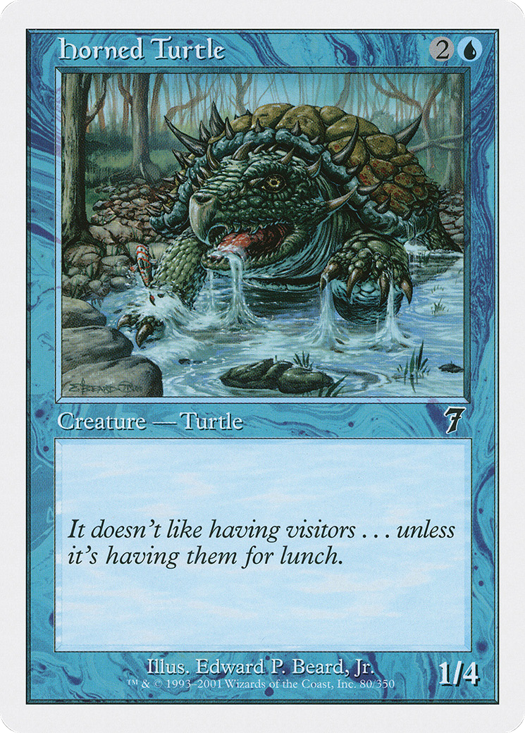 Horned Turtle (7ED-080) [7th Edition]