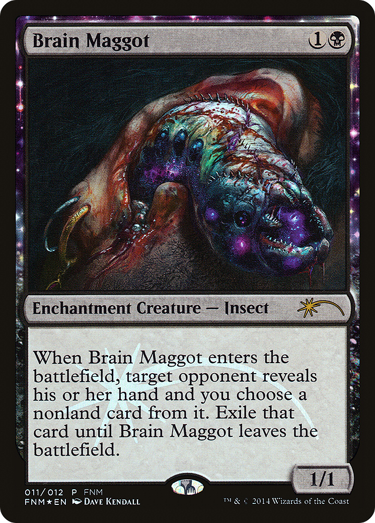 Brain Maggot (FNM-011) [Friday Night Magic 2014] Foil