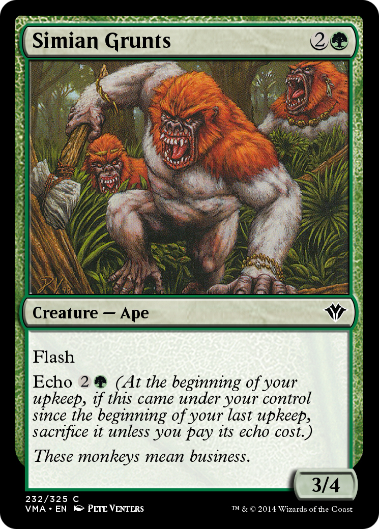 Simian Grunts (VMA-232) [Vintage Masters] Foil