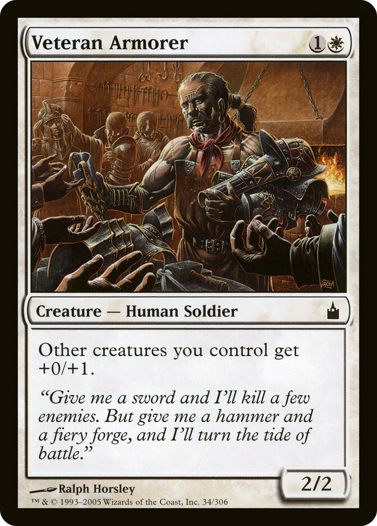 Veteran Armorer (RAV-034) [Ravnica: City of Guilds] Foil