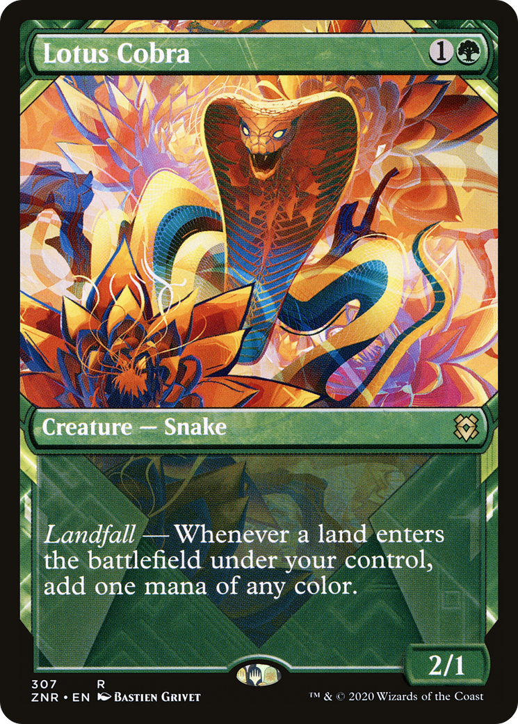 Lotus Cobra (Showcase) (ZNR-307) [Zendikar Rising] Foil