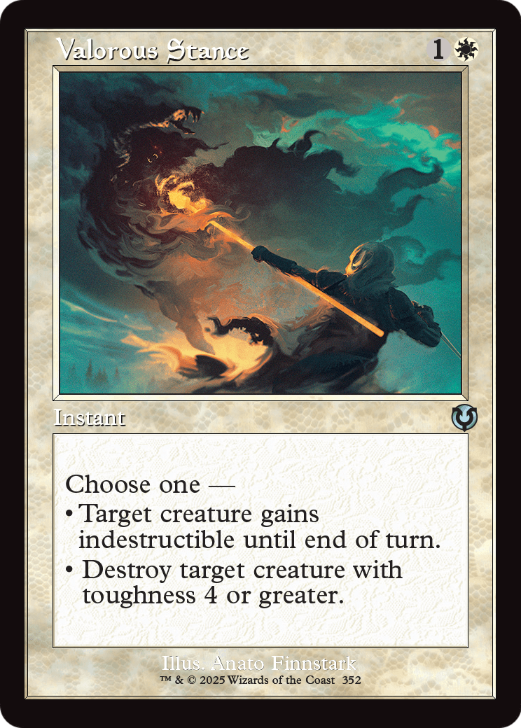 Valorous Stance (Retro Frame) (INR-352) [Innistrad Remastered]