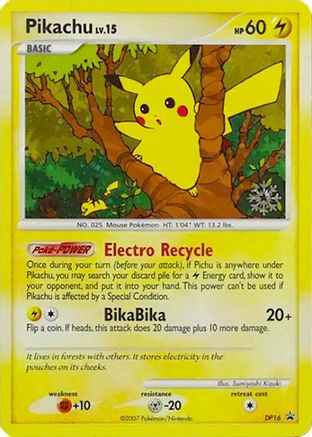Pikachu - DP16 (DP16) [Countdown Calendar Promos] Holofoil - Promo
