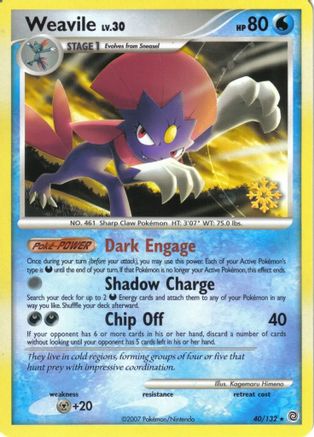 Weavile (40/132) [Countdown Calendar Promos] - Promo