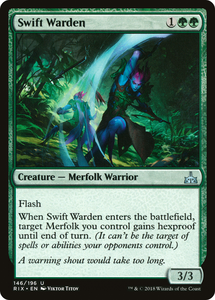 Swift Warden (RIX-146) [Rivals of Ixalan] Foil