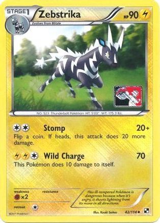 Zebstrika (League Promo) (042/114) [League & Championship Cards] Reverse Holofoil - Promo