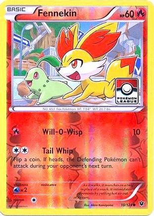 Fennekin (Pokemon League) (010/124) [League & Championship Cards] Reverse Holofoil - Promo