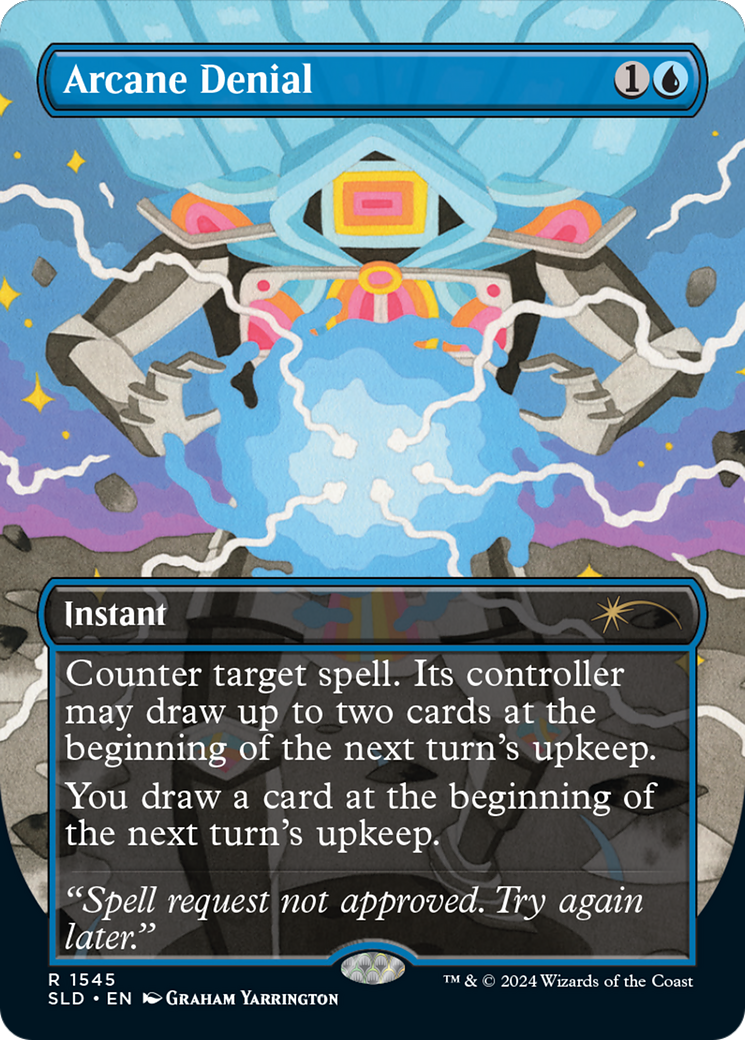 Arcane Denial (SLD-1545) (Borderless) [Secret Lair Drop]