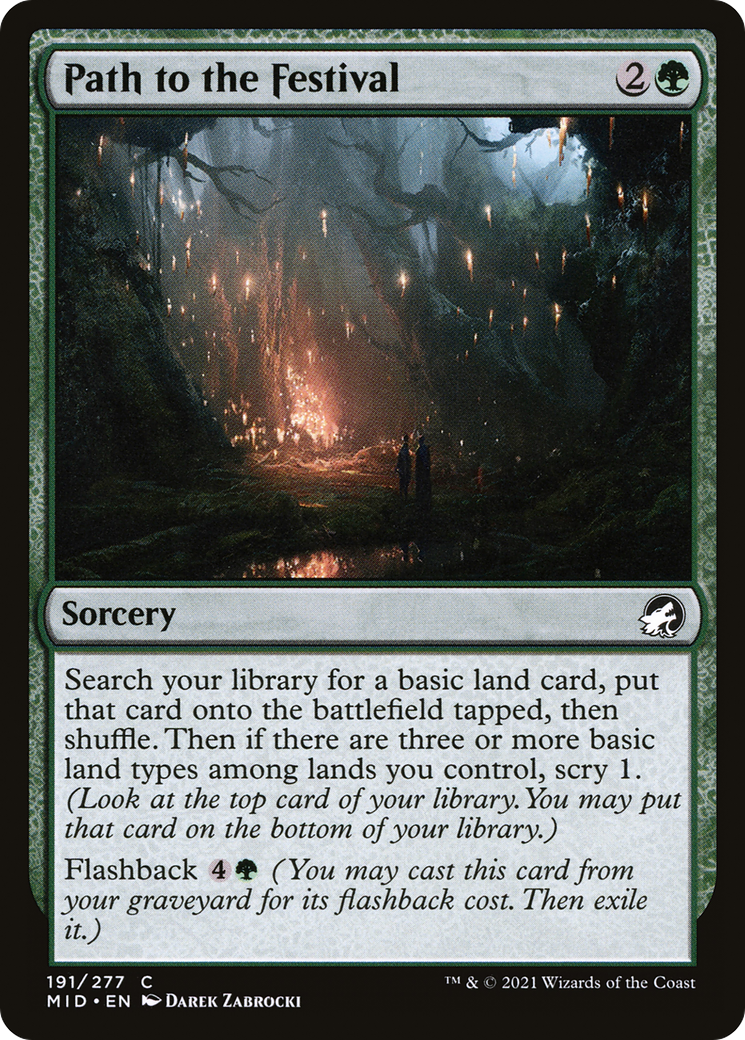 Path to the Festival (MID-191) [Innistrad: Midnight Hunt] Foil