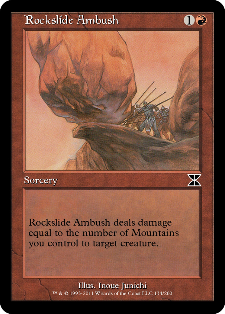 Rockslide Ambush (ME4-134) [Masters Edition IV] Foil